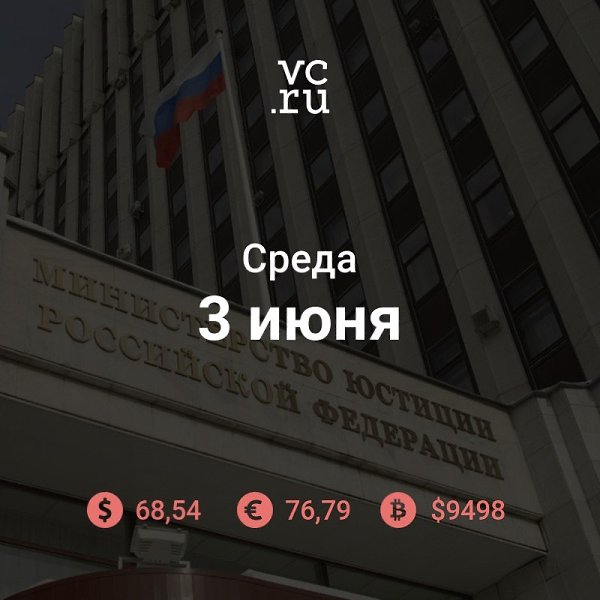 Доброе утро среды. Новости: Минюст предложил повысить максимальный штраф за утечку данных с 50 тысяч ...