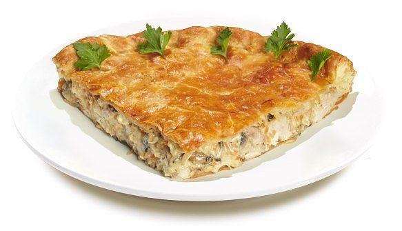 Легкий куриный пирог .на 100грамм - 128.12 ккалБ/Ж/У - 16.38/4.03/5.44 Ингредиенты: Куриное филе ...