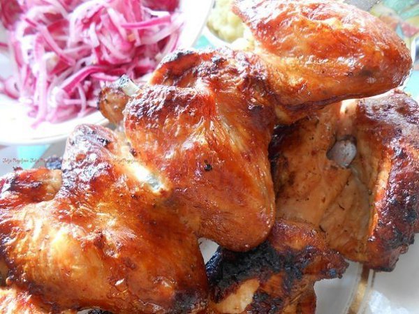 Шашлык из курицы, необычайно сочный, ароматный и румяный. Минимум усилий-максимум вкуса. Был ...