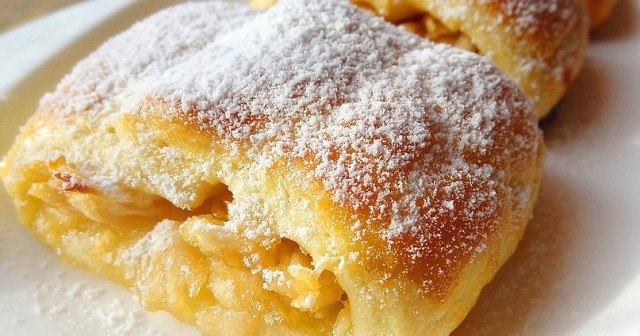 Мягчайшие рулетики с яблоками на скорую руку. .Долго не черствеют В их основе – нежное песочное ...