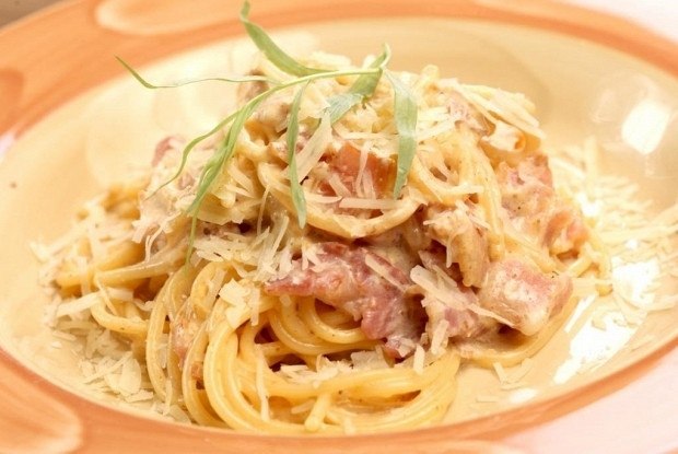   Pasta alla carbonara. - 400   - 6  ... - 3