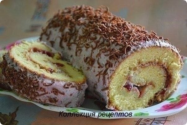 БИСКВИТНЫЙ РУЛЕТ.ИНГРЕДИЕНТЫ:Для бисквита:4 яйца100 г сахара1 ч.л. разрыхлителя150 г ...