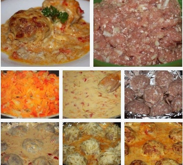 ТЕФТЕЛИ ЗАПЕЧЕННЫЕ В ДУХОВКЕ В СМЕТАННОМ СОУСЕ.Как же это вкусно девочки, это мой любимый рецепт ...