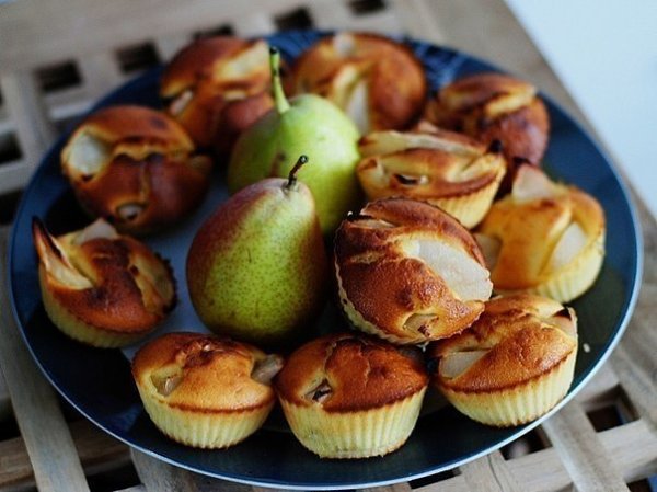 Маффины с грушами. Маффины с грушами!!!ммммммм....вы не представляете как вкусно они пахнут. Впрочем ...