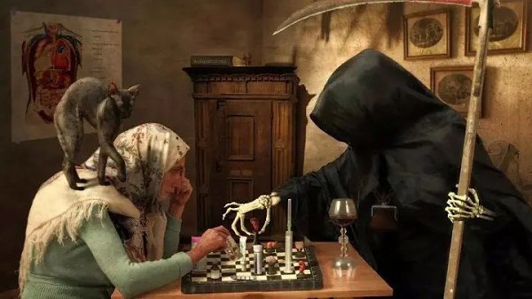 Сказка-притча.... Смерть толкнула дверь и та бесшумно открылась. В доме было темно и лишь в дальней ...