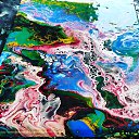 Acrylic pouring(flip Cup) �� ������� ���������� (Art)�