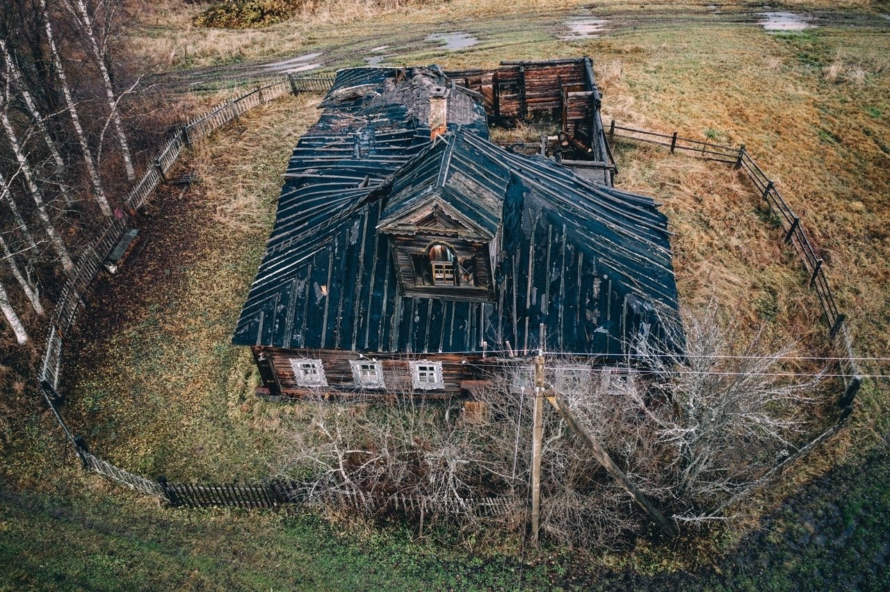 Заброшенные деревни Костромской Аксентьево.