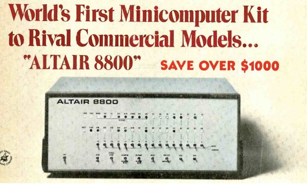 ����� ��������� ��� ���������� ALTAIR 8800 1975 ���� �������. � ������� �������������� ������� ...