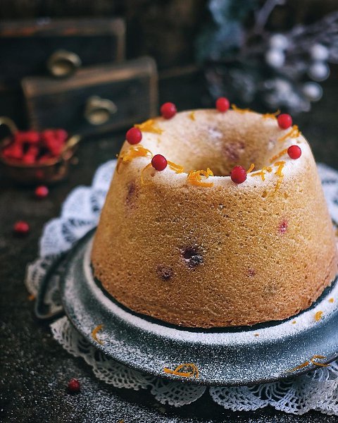 Апельсиновый кекс с брусникой .Мягкий, влажный, с терпкой кислинкой и ароматом цитруса — одно из ...