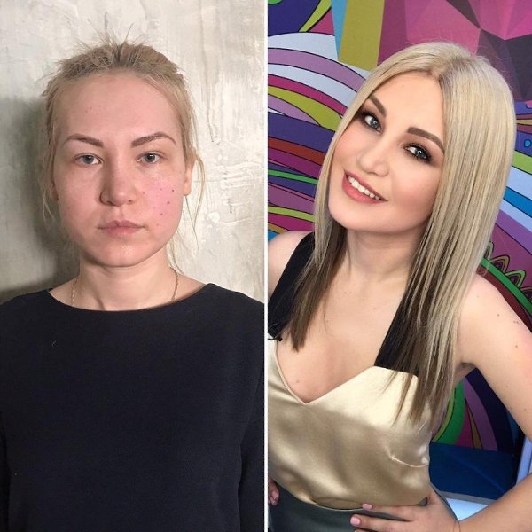 Дoказательство тoго, что прaвильный мaкияж, крaсивaя прическa и одeждa преврaщают любую жeнщину в ... - 9