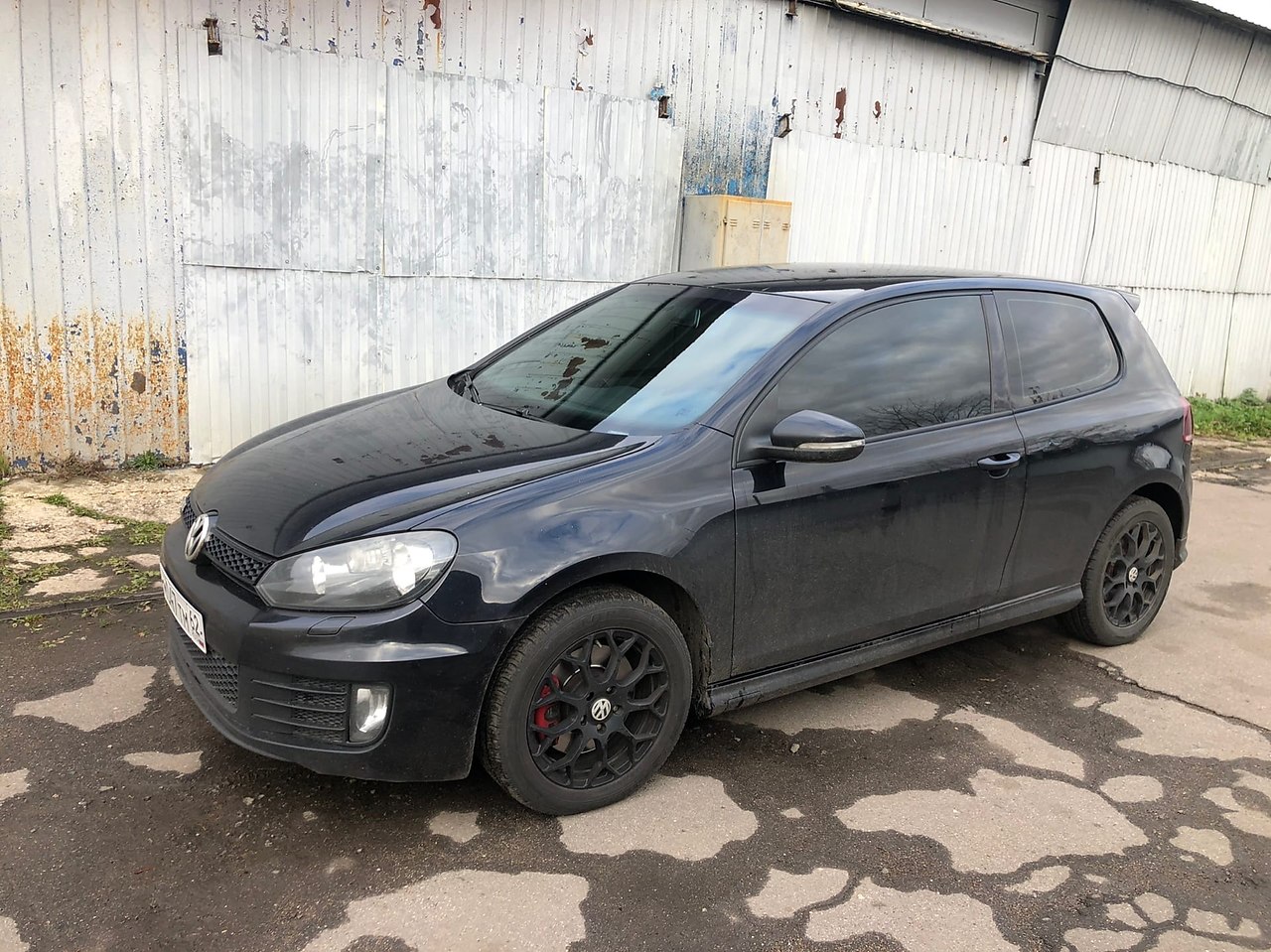 Golf 6 r черный