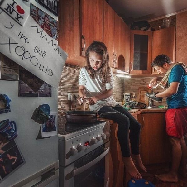 Папа и дочка отправляли самый лучший фотоотчет для мамы в командировке.))) - 4