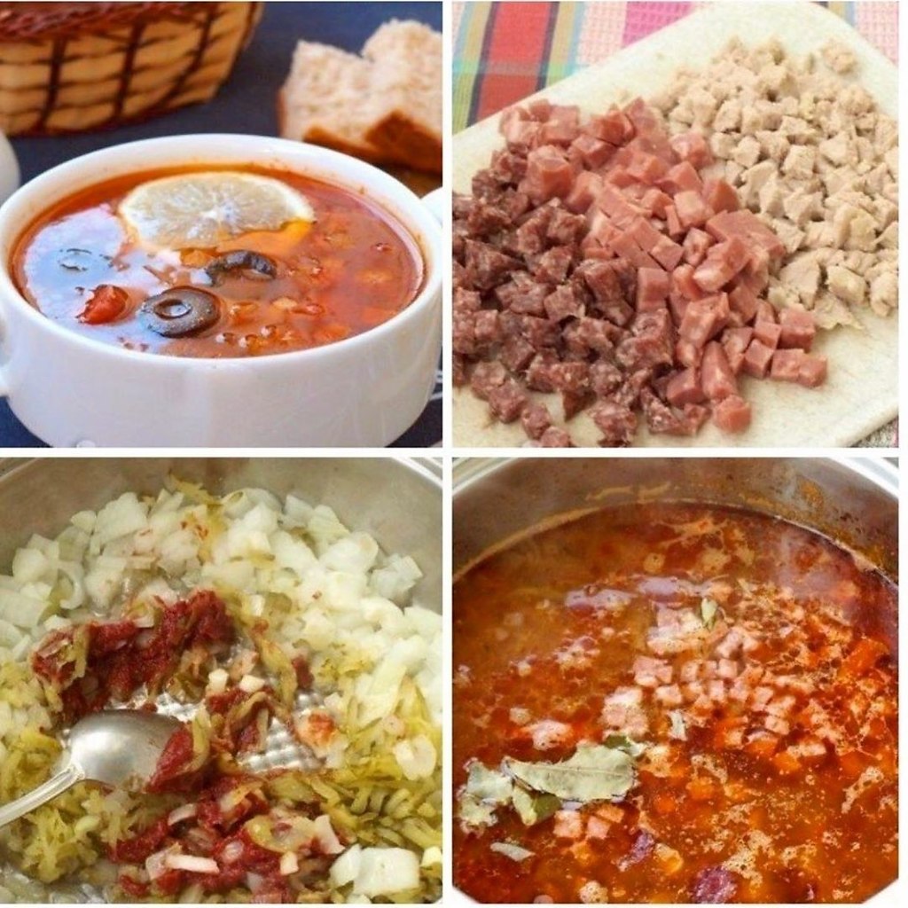 Солянка мясная.Мужчинам не устоять!Ингредиенты: Свинина мякоть - 300 г Колбаса варено-копчёная - 150 ...