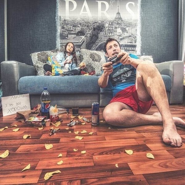 Папа и дочка отправляли самый лучший фотоотчет для мамы в командировке.))) - 9