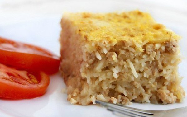 Вермишелевая запеканка с мясом (как в детском саду).Ингредиенты:- 2 чашки вермишели- кусочек ...
