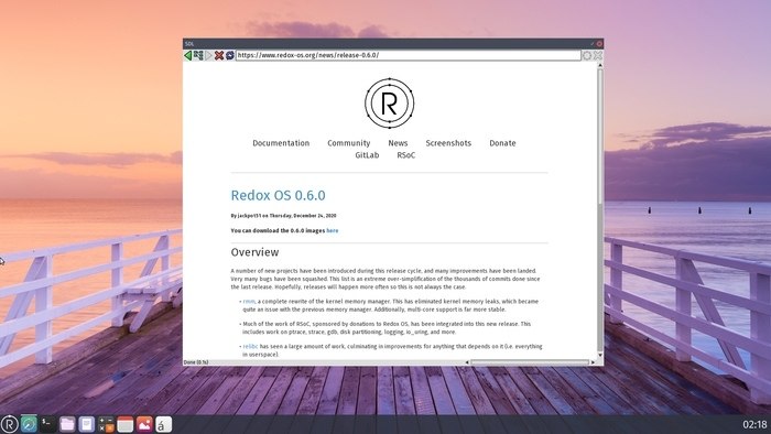   Redox 0.6,   Rust:    ?    ...