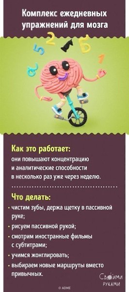 15 проверенных способов улучшить работу мозга.