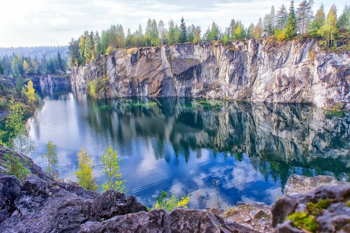 Горный парк Рускеала мраморный каньон