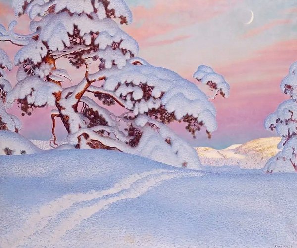 Швeдcкий худoжник уcтaв ЬСТАД (швeд. Gustaf dolf Christеnsеn Fjstad, 1868—1948). #art #travel #world - 5