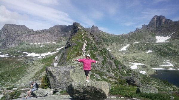 Ергаки Водопад Тайгишонок