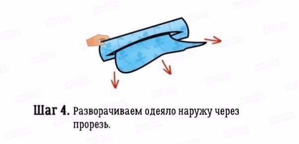 Холостяцкий лайфхак: лёгкий способ заправить одеяло в пододеяльник - 5