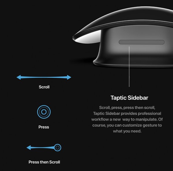       Apple Pro Mouse   ,  Taptic ... - 3