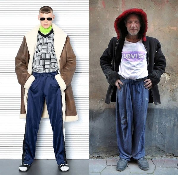 Модный бренд Vetements из Франции уличили в краже образов у украинского бомжа из Львова! Наряды ... - 3