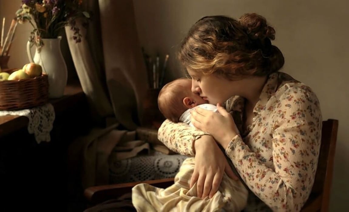 Она любила лишь грустную. «женщина и младенец в колыбели», хоха. Художник leon emile caille (1836-1907). Лучше юмор. Колыбель на картинах художников.