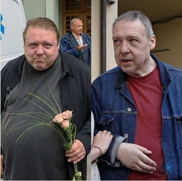Мужчины, которые похудели. Насчет Харламова не могу понять, где он похудел... - 2