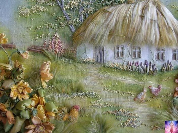 ВЫШИВКА ЛЕНТАМИ И НИТКАМИ. Автор - АНЖЕЛА ЮКЛЯНЧУК. - 3