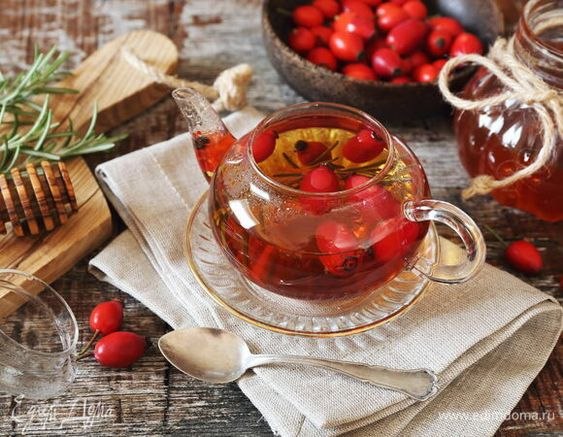 Травяной чай с шиповником полезен для сосудов и способствует ...