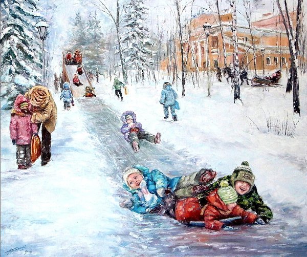 Вези меня ледянка в детство, Где мне совсем не больно падать, Где «Чур» от всех напастей средство, ...