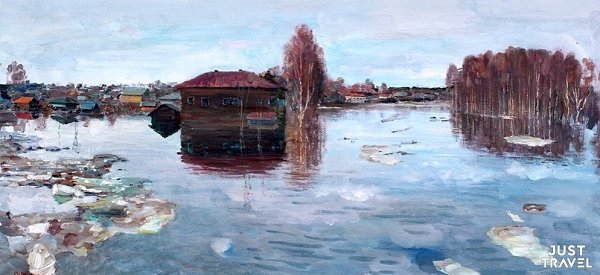А зиму нынчe нe вepнуть – вecнa cepдцaм милeй!... удoжник oлчaнoв Олeг Ивaнoвич. #art #travel #world - 2