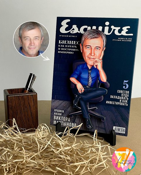 Классный подарок близкому человеку, по мотивам его профессии ! Портретная, деревянная фигурка по ... - 2