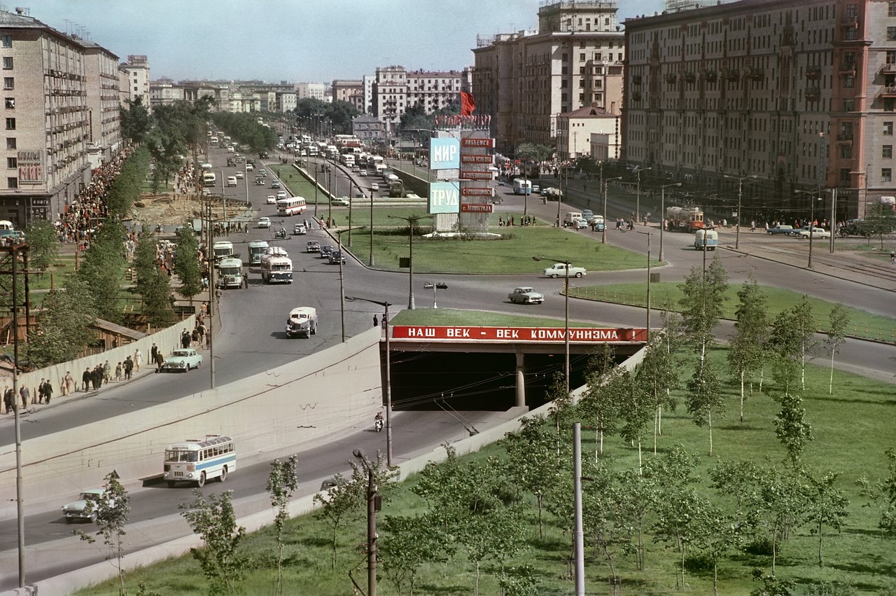 Москва, Ленинградский проспект. 1964 год. Автор фото: Наум ... | Назад в  СССР | Фотострана | Пост №2535752047