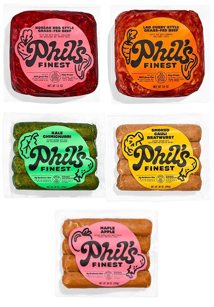 Обновление айдентики, логотипа и дизайна упаковки Phil's Finest.Компания производит мясные продукты ...