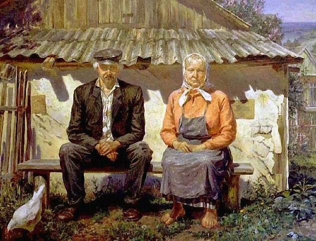 Вот бы старую жену поменять на новую.Тимофей Кузьмич смотрел на свою жену и думал:" Да, время ...