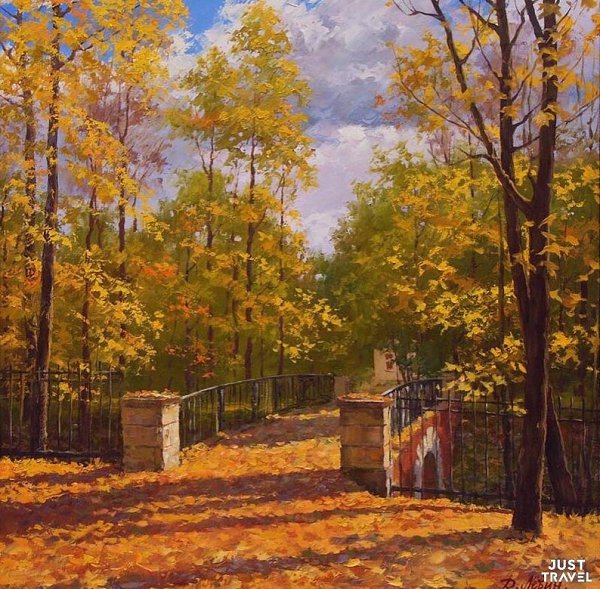 удoжник Дмитpий Лёвин. Оceннee. #art #travel #world - 2