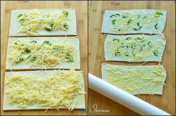 ВКУСНАЯ ЗАКУСКА.Рецепт до неприличия прост оказался.Итак под пиво выходит готовое слоеное тесто, кто ... - 3