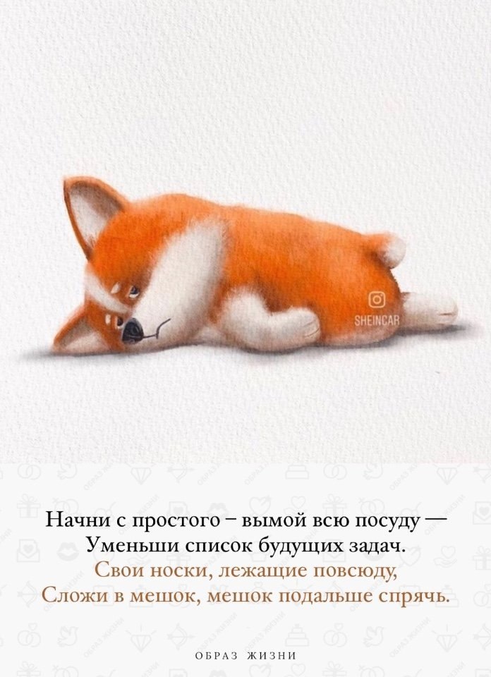 Начни с пpстг – вымй всю псyдy —.Уменьши списк бyдyщиx задач.Сви нски, лежащие пвсюдy,Слжи в мешк, ...
