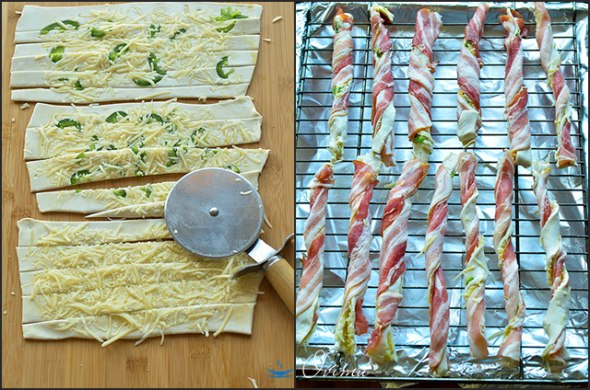 ВКУСНАЯ ЗАКУСКА.Рецепт до неприличия прост оказался.Итак под пиво выходит готовое слоеное тесто, кто ... - 4