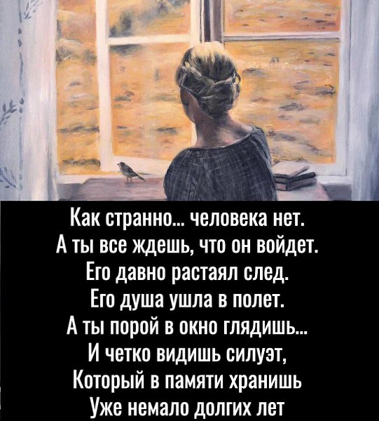 Как странно… человека нет. Автор строк Вера Рыжих
