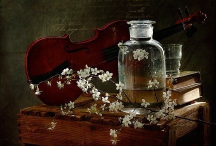 Скрипач играл… Легко порхали звуки.В погоне за летающим смычком,Клялись в любви, грустили от ...