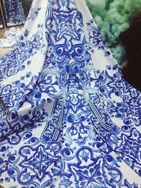Мое платье с принтом blue majolica. В прошлом году этот рисунок был на пике популярности, и хотелось ... - 5