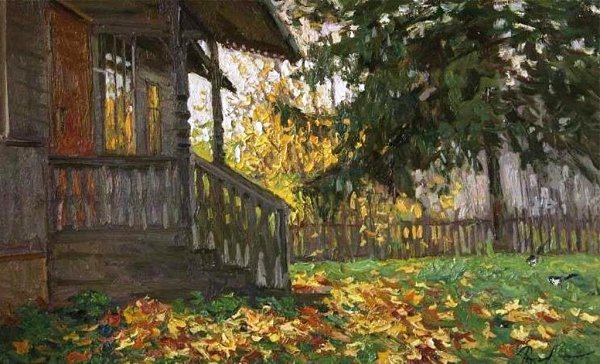 СКРИПУЧИЕ ПОЛОВИЦЫ.Дом рассохся от старости. А может быть, и от того, что он стоял на поляне в ...
