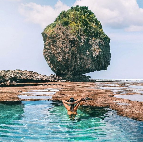 Magpupungko Rock Pools, Philippines.