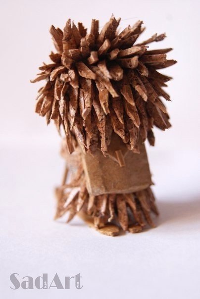 Ежик из пробки от шампанского. Вот это круто.