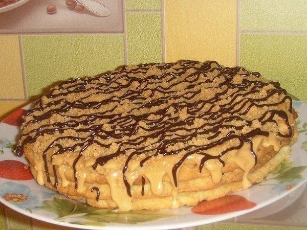 Тортик на скорую руку.Ингредиенты:Тесто:150 маргарина,230 сметаны,2 стакана ...