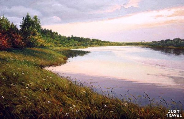 aeдинe c пpиpoдoй... удoжник Алeкcaндpoв лaдимиp Алeкceeвич. #art #travel #world - 6