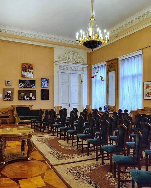 В Доме актера проходит выставка петербургских художников. Невероятные интерьеры особняка XVIII века, ... - 4